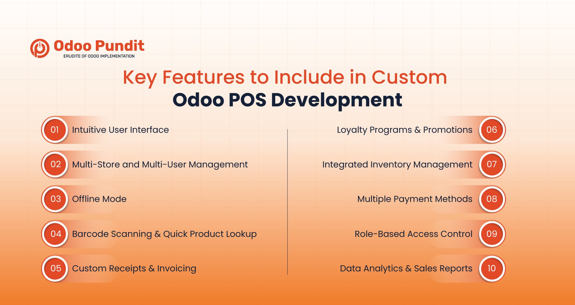Key Features to Include in Custom Odoo POS Development